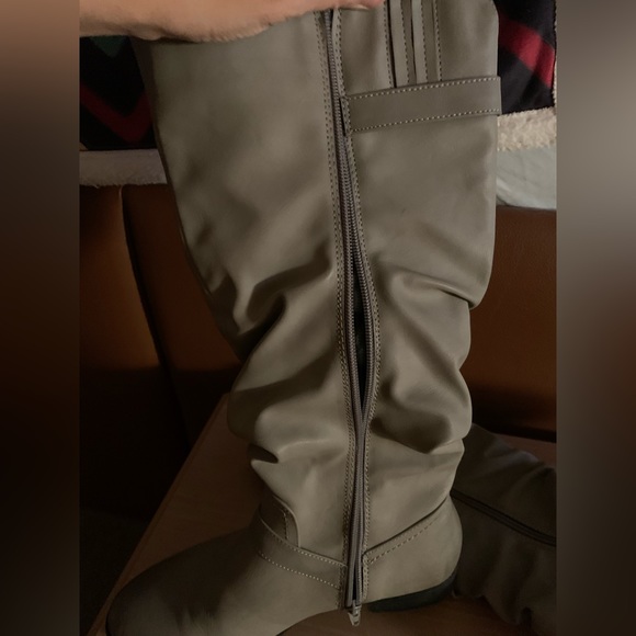 Route 66 Knee High Boots Light Gray sz 8M - Picture 10 of 14
